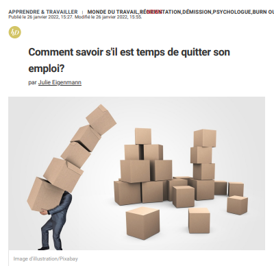 Savoir quand il est temps de quitter son job